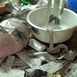 paper mache with glue and water