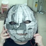 holes cut out for mask