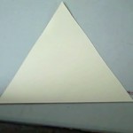 Empty triangle for geometric shape collages