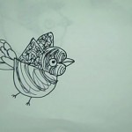 a bird drawn by child