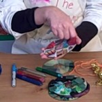 christmas crafts for children using cd's
