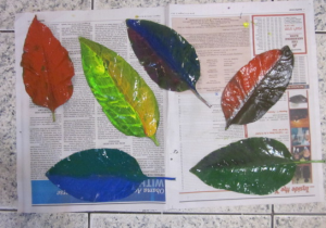 painted leaves