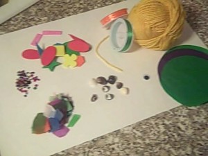 materials for egg puppets for easter crafts