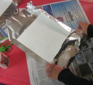 covering with aluminum foil