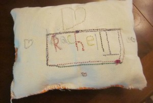 finished pillow