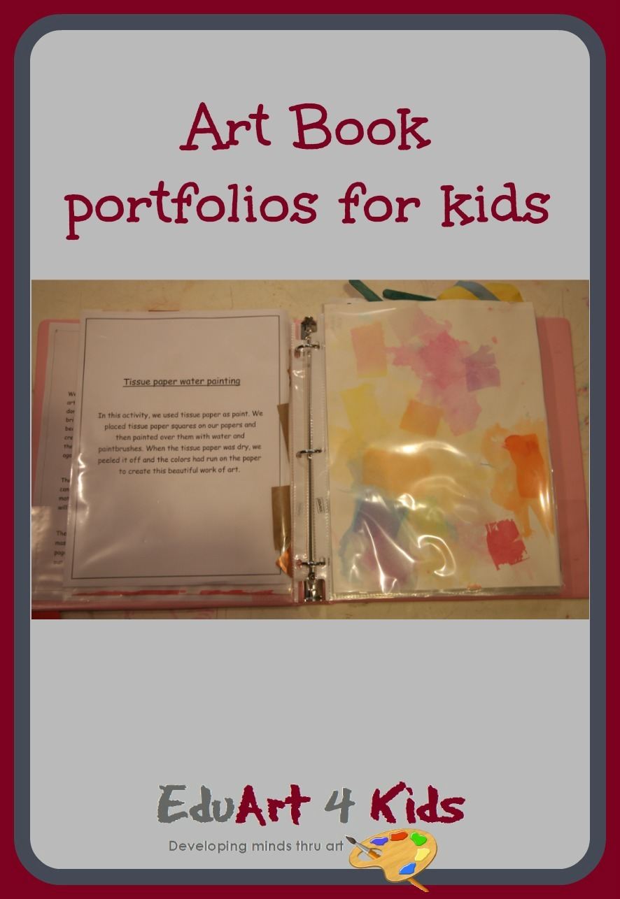 art book portfolios for kids