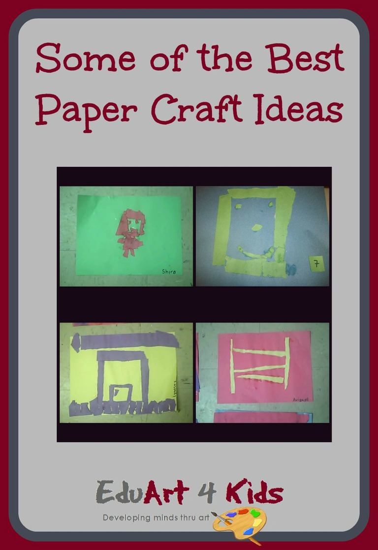 5 easy paper craft ideas and projects for kids using construction paper ...