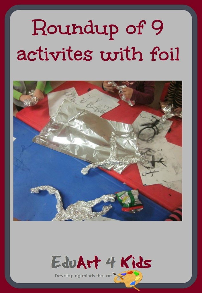 Aluminum foil art 10 different ideas Edu Art 4 Kids