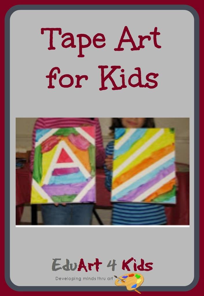 7 ways to use tape for great, non messy art projects Edu Art 4 Kids