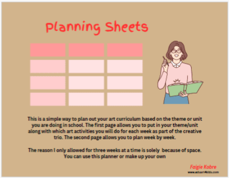 planning sheets